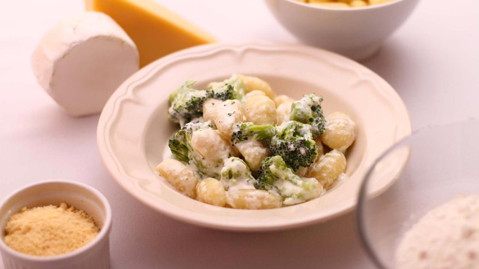 Cream of Broccoli Gnocchi